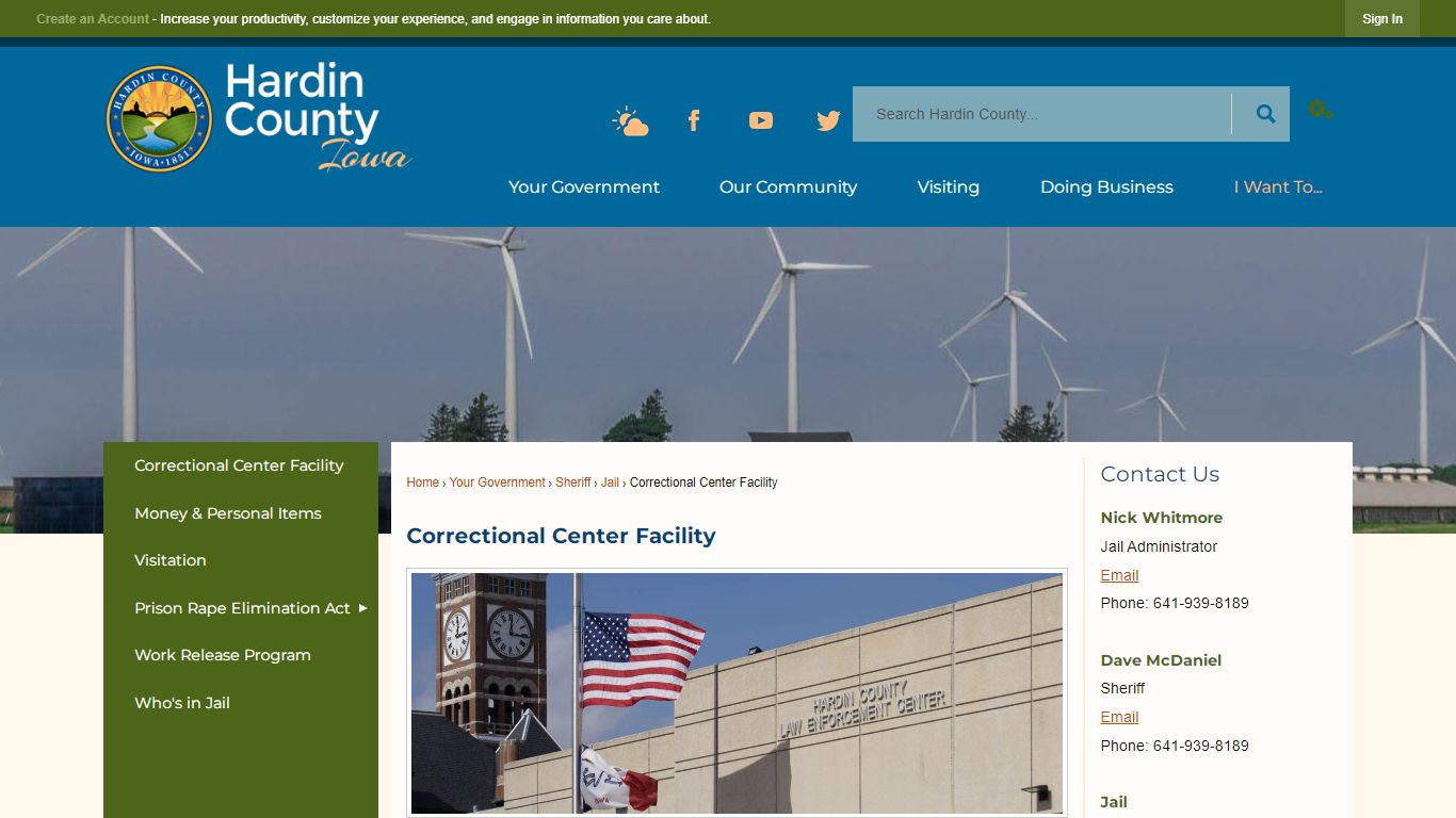 Correctional Center Facility | Hardin County, IA